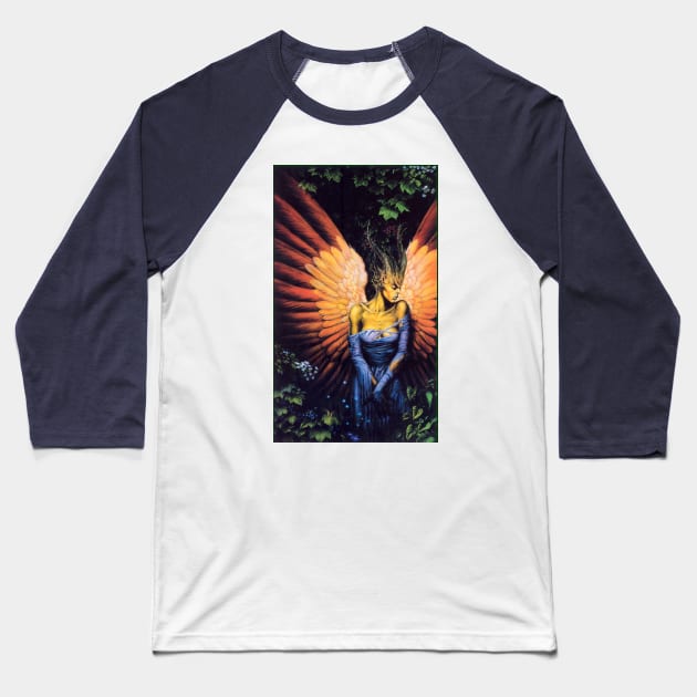 Fairy in a blue dress Baseball T-Shirt by Starbase79